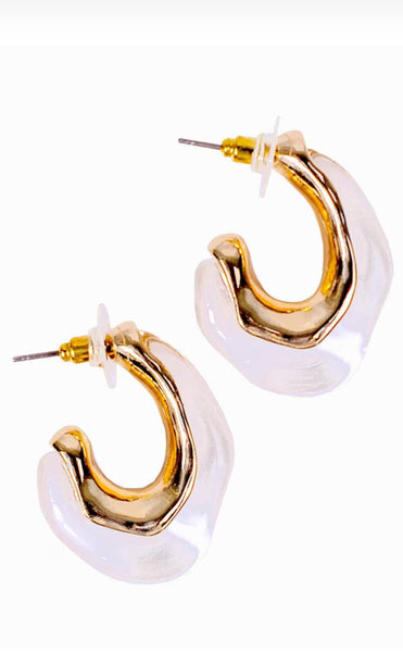 Stella Semi Hoop Earrings