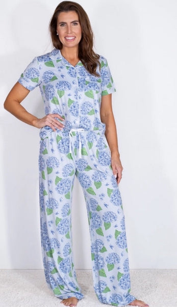 Blue Hydrangea Pajama Seperates