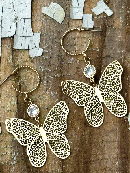 Filigree Butterfly Earrings