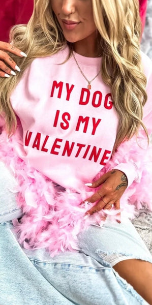 My Dog Is My Valentine Sweatshirt