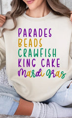 Parades Beads Crawfish King Cake