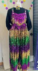 Mardi Gras Overalls