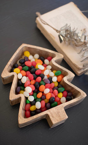 Wooden Christmas Tree Bowl