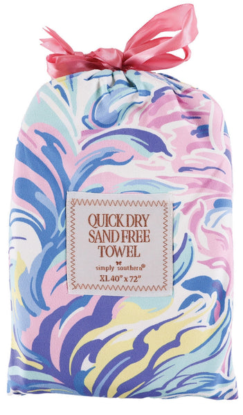 Simply Southern Quick Dry Beach Towel-Multiple Options