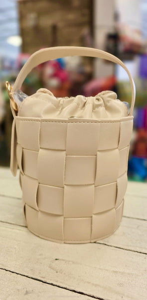 Ana Woven Bucket Bag