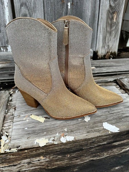 Corky's Selfie Bootie - Gold Silver Ombre