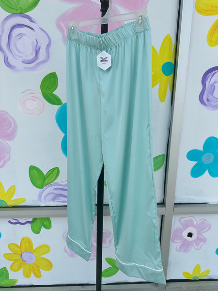 Amanda Blu Sea Glass Satin Pajama Seperates