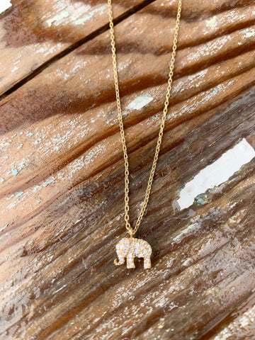 Tiny Elephant Necklace