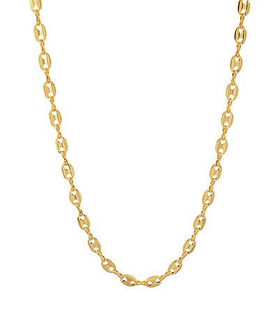 Gold Oval Link Necklace