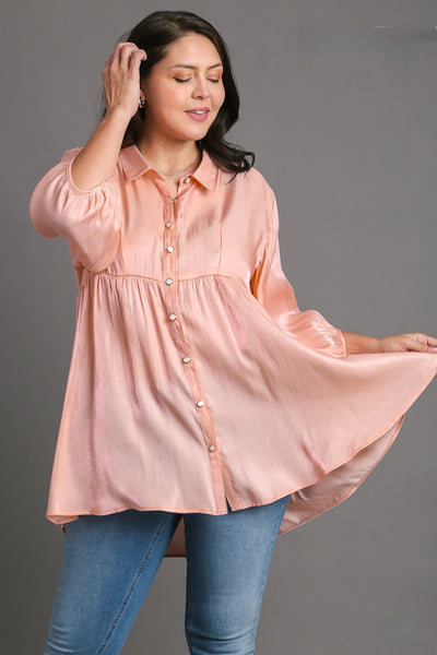 Softly In Love Satin Top