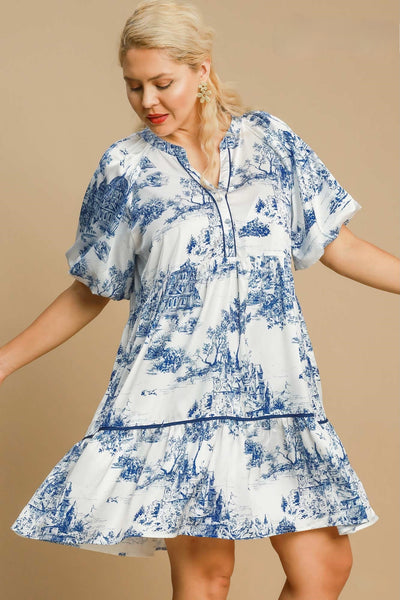 European Toile Dress - 2 Colors