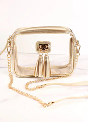 Addison Clear Crossbody - 24k or Platnium