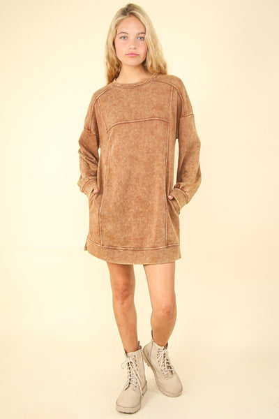 Minute By Minute Sweatshirt Dress - 3 Colors