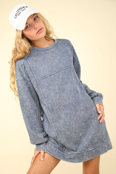 Minute By Minute Sweatshirt Dress - 3 Colors