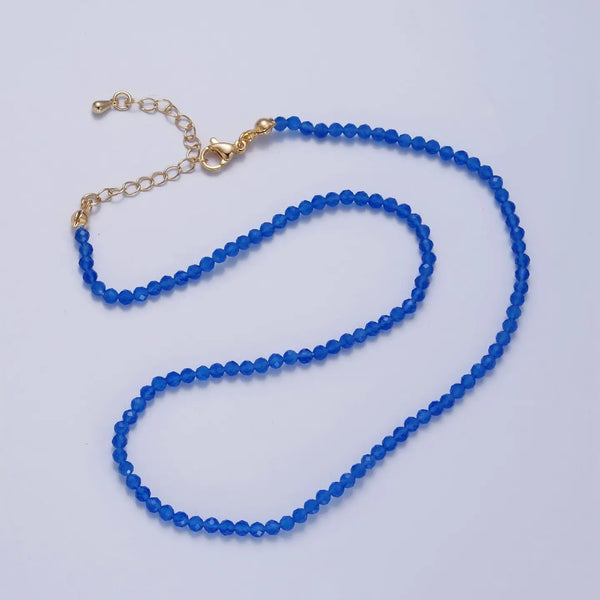 Dainty Glass Bead Necklaces - 7 Colors