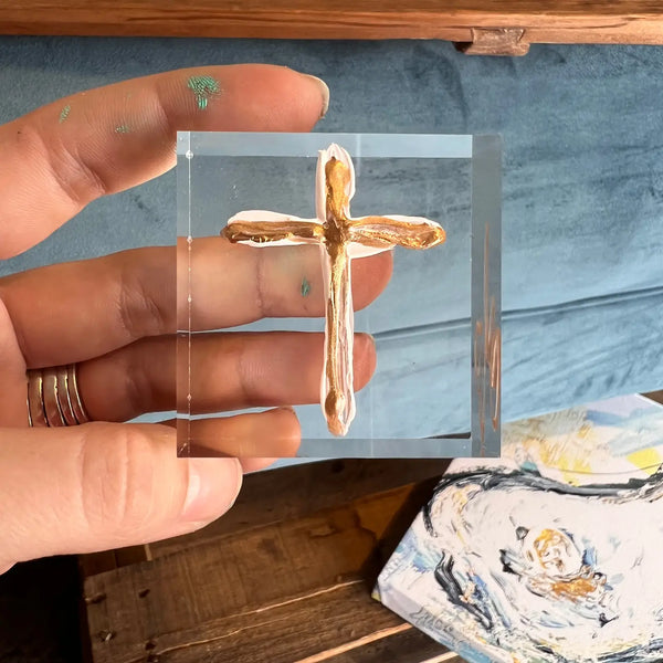 Cross Lucite - Originial Artwork