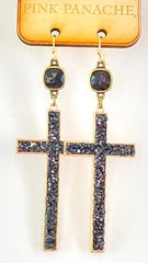 Pink Panache Cross Earrings - Multiple Styles