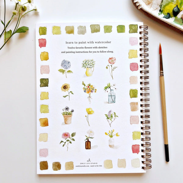 Watercolor Workbooks, Paint Sets, and Brushes