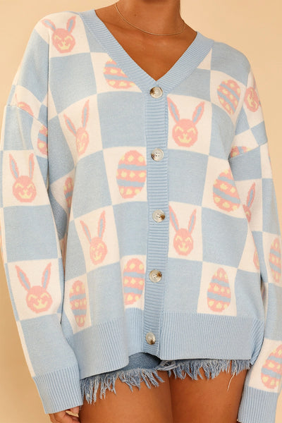 Bunny Check Cardigan