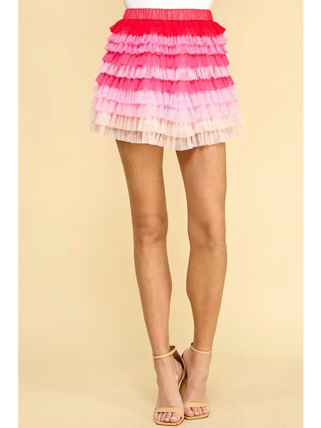 Hunny Hush Ruffled Skirt