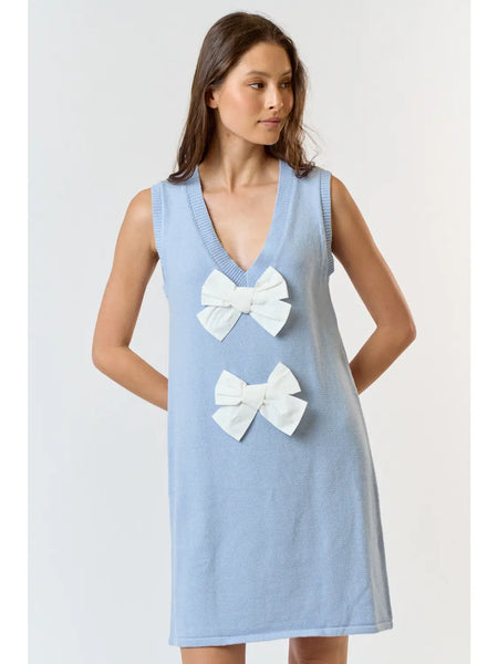 Bows On Bows Sweater Dress - 2 Colors