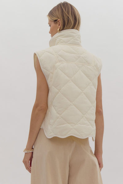 Quinn Quilted Puffer Vest-Multiple Options