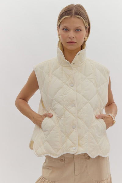 Quinn Quilted Puffer Vest-Multiple Options