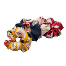 Fiona Floral Scrunchies - 4 Colors