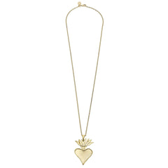 Tally Flaming Heart Necklace