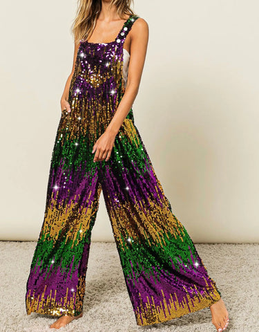 Mardi Gras Overalls