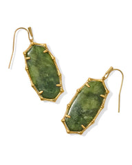 Kendra Scott Elle Vintage Gold Bamboo Frame Drop Earrings - 3 Colors