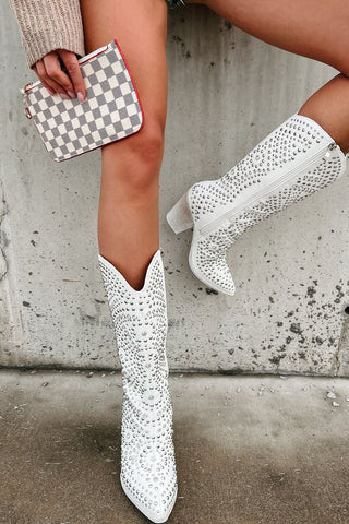 Boot Scootin Cowboy Boots - White