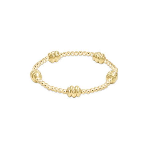 enewton Admire Gold 3mm Bead Bracelet - Gold - Regular and Extends