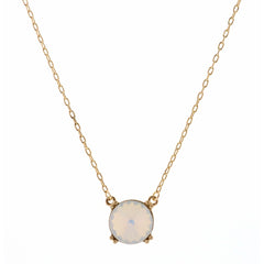 Jane Marie Gold 16" NECKLACE with Colored Stone Pendant