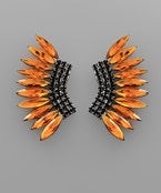 Crystal Wing Earrings- Multiple Colors