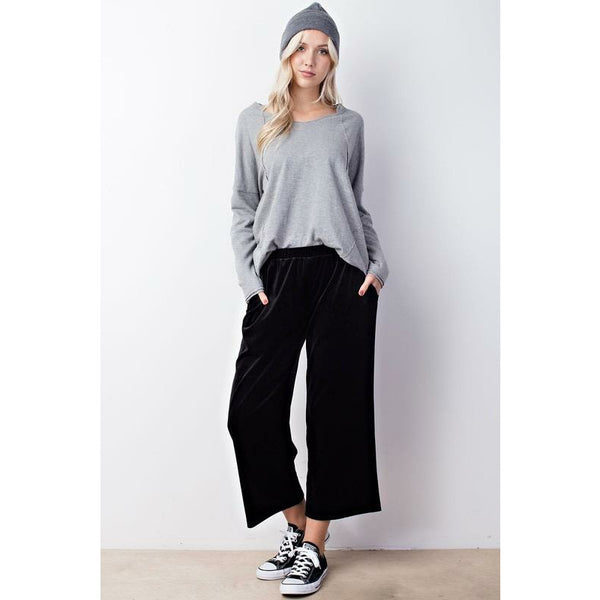 Velvet Crop Pants