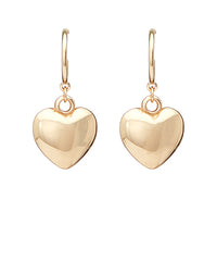 Val Heart Dangle Hoops