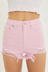 Girlie Cut Off Denim Shorts