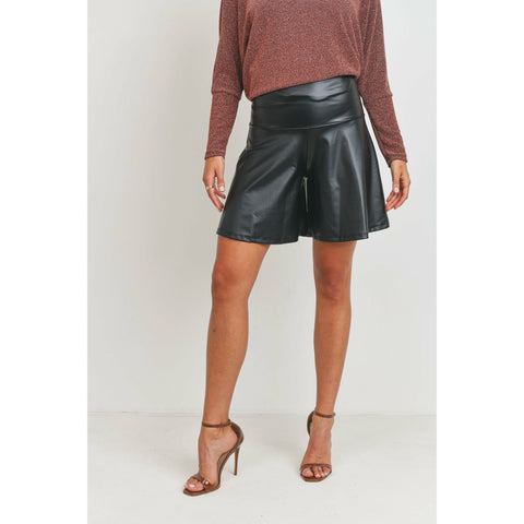 Harper Leatherette Shorts