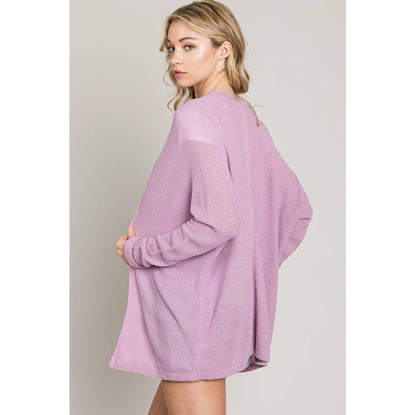 Stephens Kimono Cardigan in Lilac