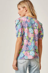 Floral Puzzle Top