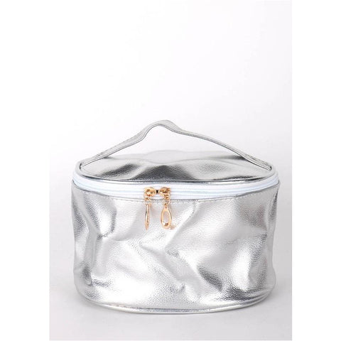 Trixie Metallic Makeup Bag