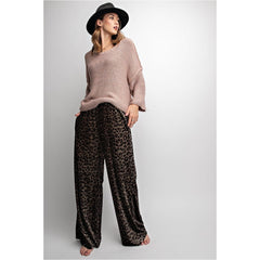 Leopard Palazzo Pants