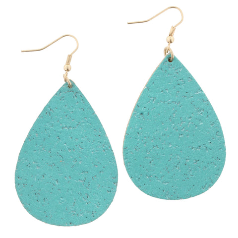 Jane Marie Cork Teardrop Earrings