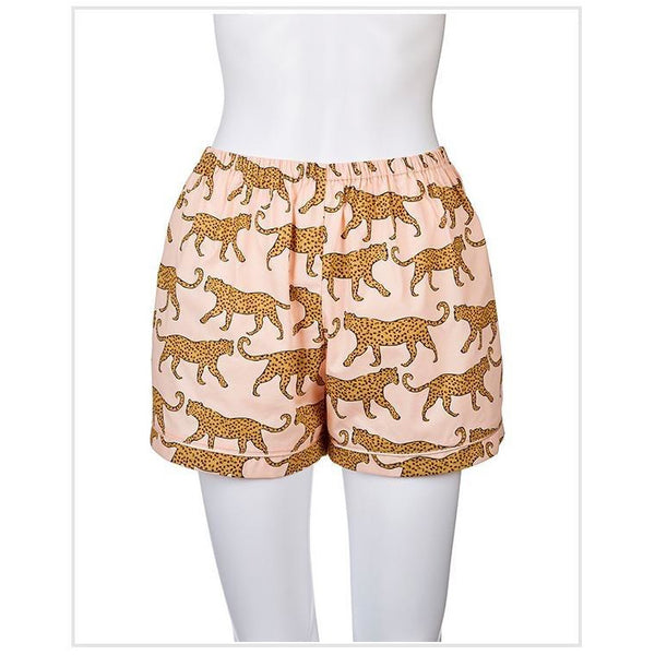 Leopard Sleep Shorts