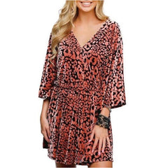 Buddy Love Whitney Velvet Feline Dress