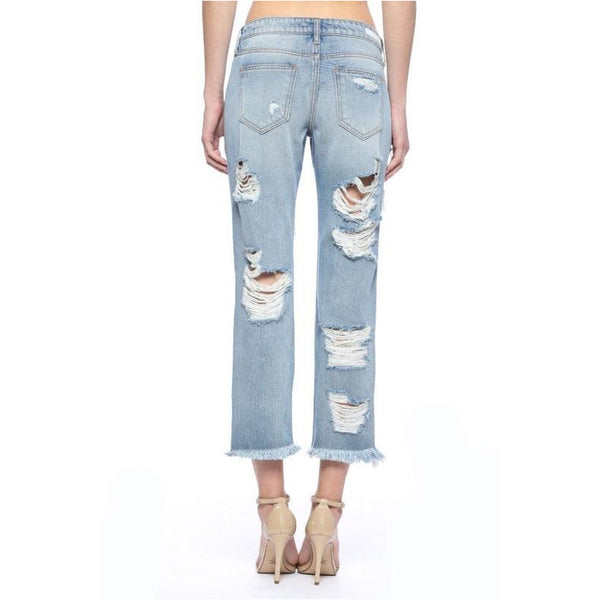 Leesa's Boyfriend Distressed Jeans