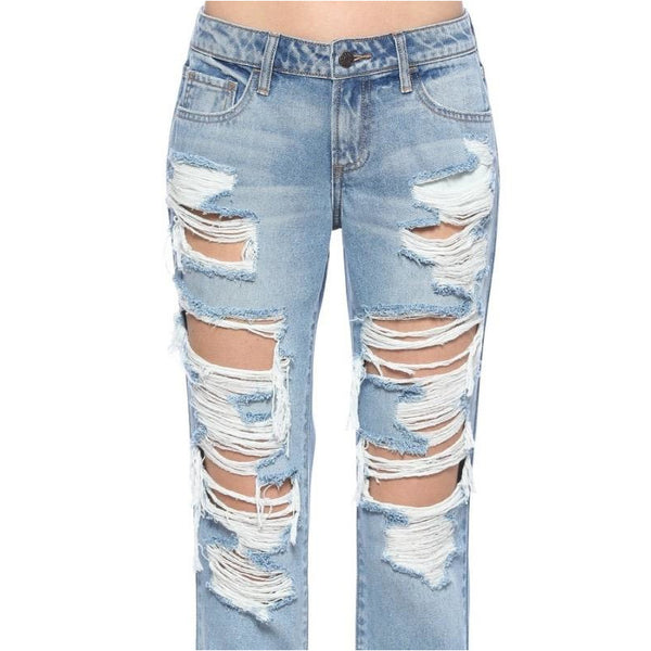 Leesa's Boyfriend Distressed Jeans