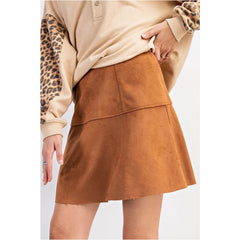 Suede Skater Skirt