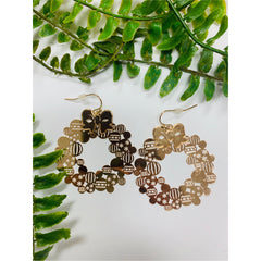 Golden Wreath Earrings